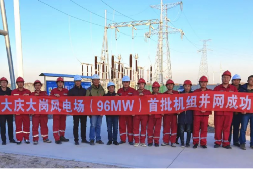 再結(jié)碩果 | 大慶大崗風電場平橋項目首批機組一次并網(wǎng)成功